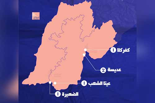 5 توغلات برّيّة إسرائيلية في 4 بلدات جنوبيّة خلال شهر كانون الأول 2025