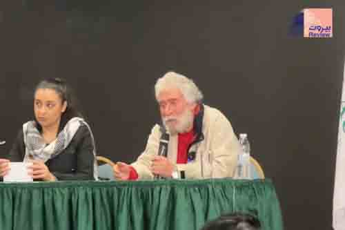 المناضل جورج عبد الله من حرم الجامعة اللبنانية الأميركية: "أي سيادة لا تعتمد على البندقية المقاومة هي ليست سيادة".